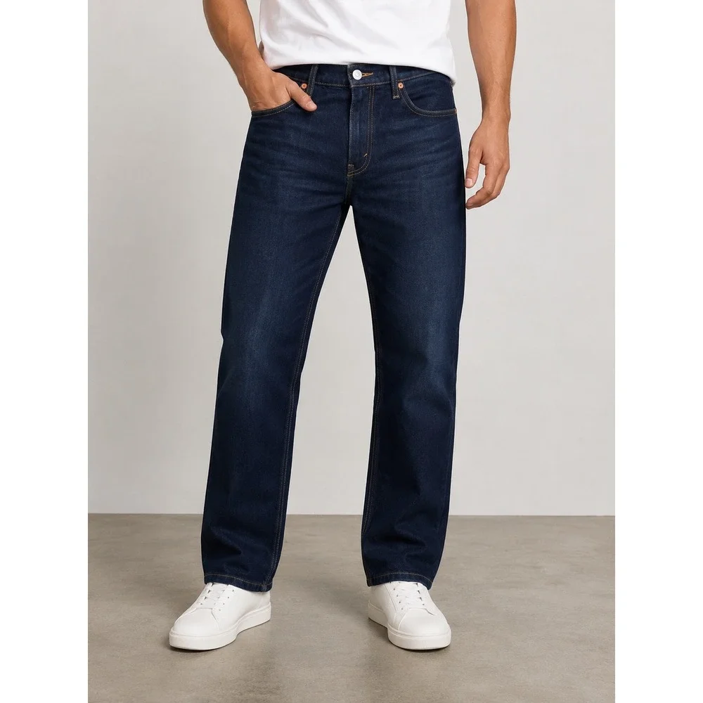 Levis 513 Slim Straight Jeans Mens 32x30 Dark Wash Indigo Denim Pants